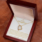 To My Beautiful Daughter Forever Love Necklaces