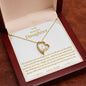 To My Beautiful Daughter Forever Love Necklaces
