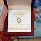 To My Beautiful Daughter Forever Love Necklaces