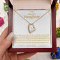 To My Beautiful Daughter Forever Love Necklaces