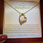 To My Beautiful Daughter Forever Love Necklaces