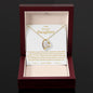 To My Beautiful Daughter Forever Love Necklaces