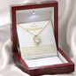 To My Beautiful Daughter Forever Love Necklaces