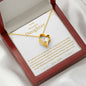 To My Beautiful Daughter Forever Love Necklaces