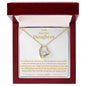 To My Beautiful Daughter Forever Love Necklaces