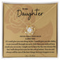 To My Daughters Love Knot From DAD