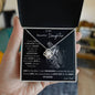 To My Beautiful Daughter Love Knot Necklaces