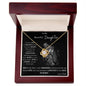 To My Beautiful Daughter Love Knot Necklaces