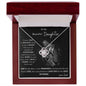 To My Beautiful Daughter Love Knot Necklaces