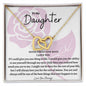 To My Daughters Love Knot Necklace Love You Always