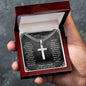To My Amazing DAD Artisan Cross Necklace on Cuban Chain w/ MC