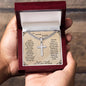 To My Amazing DAD Artisan Cross Necklace on Cuban Chain w/ MC Necklace