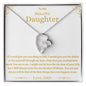 To My Beautiful Daughter Forever Love Necklaces
