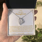 To My Beautiful Daughter Forever Love Necklaces