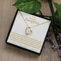 To My Beautiful Daughter Forever Love Necklaces
