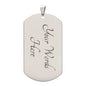 To My Beautiful Daughter Dog Tag Necklace From DAD