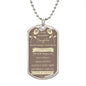 To My Beautiful Daughter Dog Tag Necklace From DAD