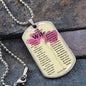 To My Smokin' HOT Wife Dog Tag Necklace