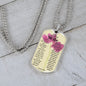 To My Smokin' HOT Wife Dog Tag Necklace