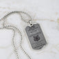 To My Son Dog Tag