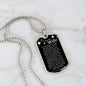 To My Smokin' HOT Wife Dog Tag Necklace