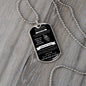 To My Son Dog Tag Tiger Necklace From DAD