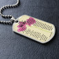 To My Smokin' HOT Wife Dog Tag Necklace