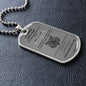 To My Son Dog Tag