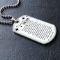 To My Smokin' HOT Wife Dog Tag Necklace
