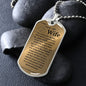 To My Wife Dog Tags Necklaces