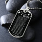 To My Smokin' HOT Wife Dog Tag Necklace