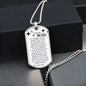 To My Smokin' HOT Wife Dog Tag Necklace