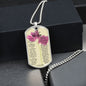 To My Smokin' HOT Wife Dog Tag Necklace