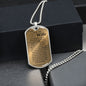 To My Wife Dog Tags Necklaces