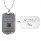 To My Son Dog Tag