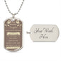 To My Beautiful Daughter Dog Tag Necklace From DAD