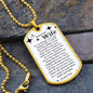 To My Smokin' HOT Wife Dog Tag Necklace