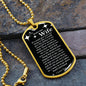 To My Smokin' HOT Wife Dog Tag Necklace