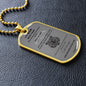 To My Son Dog Tag