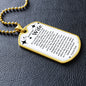 To My Smokin' HOT Wife Dog Tag Necklace