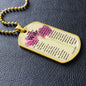 To My Smokin' HOT Wife Dog Tag Necklace