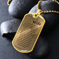 To My Wife Dog Tags Necklaces