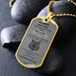 To My Son Dog Tag