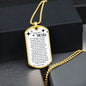 To My Smokin' HOT Wife Dog Tag Necklace