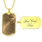 To My Wife Dog Tags Necklaces
