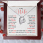 To My Wife Forever Love Necklace
