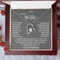 To My Beautiful Wife Love Knot Necklace