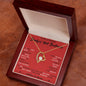 To My Stunning Smokin' Hot Soulmate Forever Love Necklace
