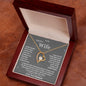 To My Beautiful Wife Love Knot Necklace