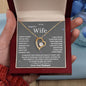 To My Beautiful Wife Love Knot Necklace